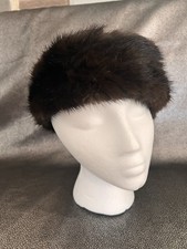 Classic Textured Dark Brown Large Headband With Fabric On The Inside