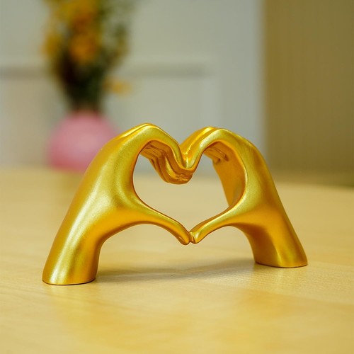Heart Shaped Love Hands Show Pieces for Home Decor Living Room Decorative Items - Picture 2 of 3
