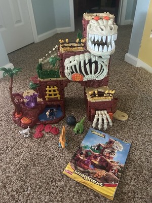 FISHER PRICE IMAGINEXT DINOSAUR T-REX MOUNTAIN LOT
