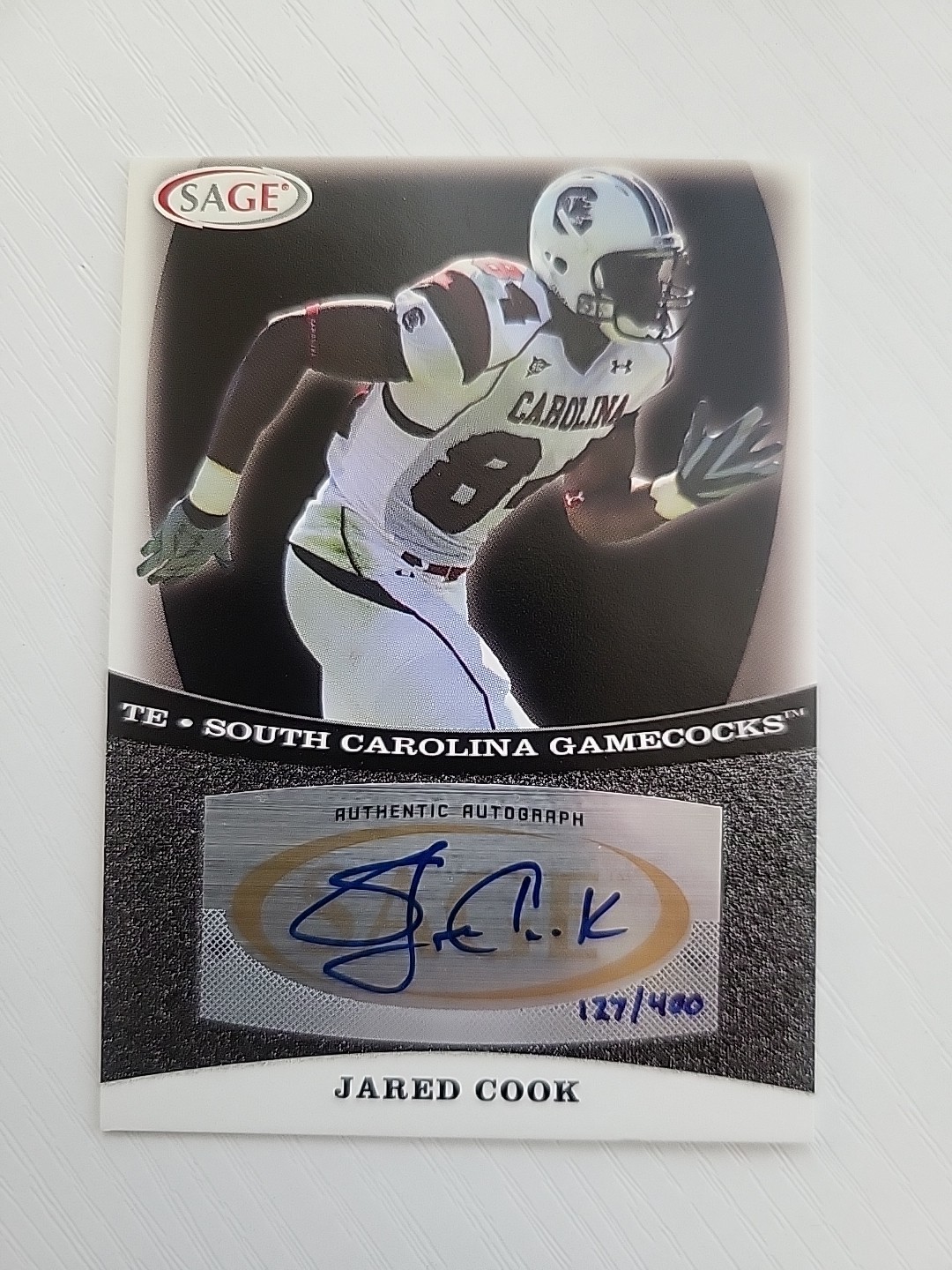 Jared Cook SA-GE Autographs #A10 Silver