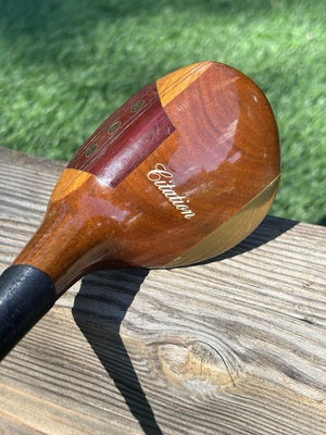 #ad PowerBilt Citation Genuine Persimmon 5 Wood True Temper Dynamic 3 Regular Flex $24.95