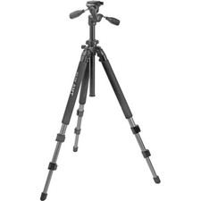 Slik Pro 500DX DSLR SLR Camera Aluminum Tripod 3-Way Pan Tilt Head Quick Release