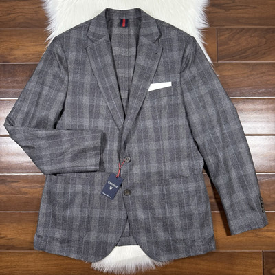 Cremieux Vitale Barberis Canonico Size Medium Wool Woolen Flannel Blazer Jacket