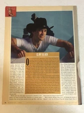 1992 Clint Black Vintage Magazine Article One Page ART5