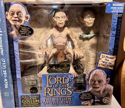 Lord Of The Rings Return of the King Electronic Talking Gollum Smeagol Heads NIB