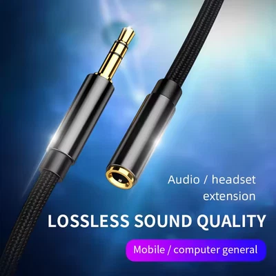 BOSION 1m AUX Kabel Klinkenkabel 3,5 mm Audio Klinken Verlängerung stereo 3,5mm Adapter