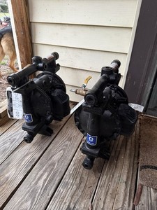 Two Graco Husky 1050 1” diaphragm pumps