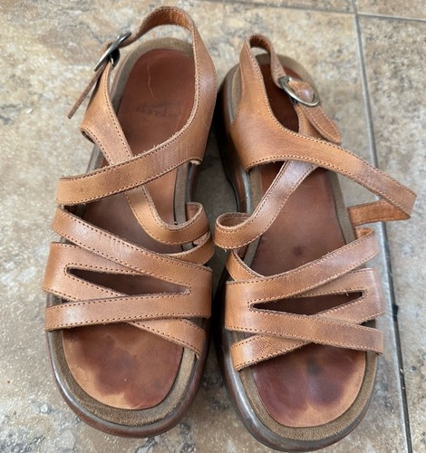 Sandali Dansko Lolita slingback fibbia cinturino pelle marrone taglia 38 - Foto 4 di 7