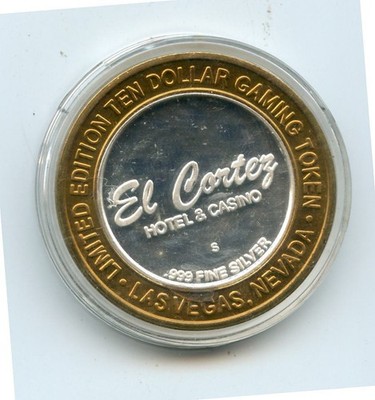 10.00 Silver Strike from the El Cortez Casino Las Vegas Nevada .999 Pride