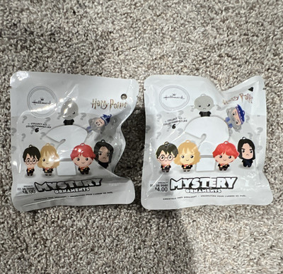Hallmark Harry Potter Fantasy Mystery Ornament Blind Bag Lot of 2 Packs
