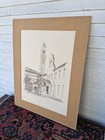 Vintage Jim Jeansonne Signed Numbered Matted LSU War Memorial Tower Art Print — photo 5