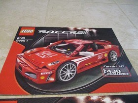 Lego Racers Instruction Book 1 2 Manual 8143 Ferrari 1/17 F430 Challenge