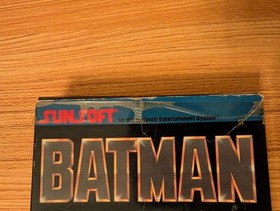 Batman: El Videojuego (Nintendo NES, 1990) Cartucho y Caja 