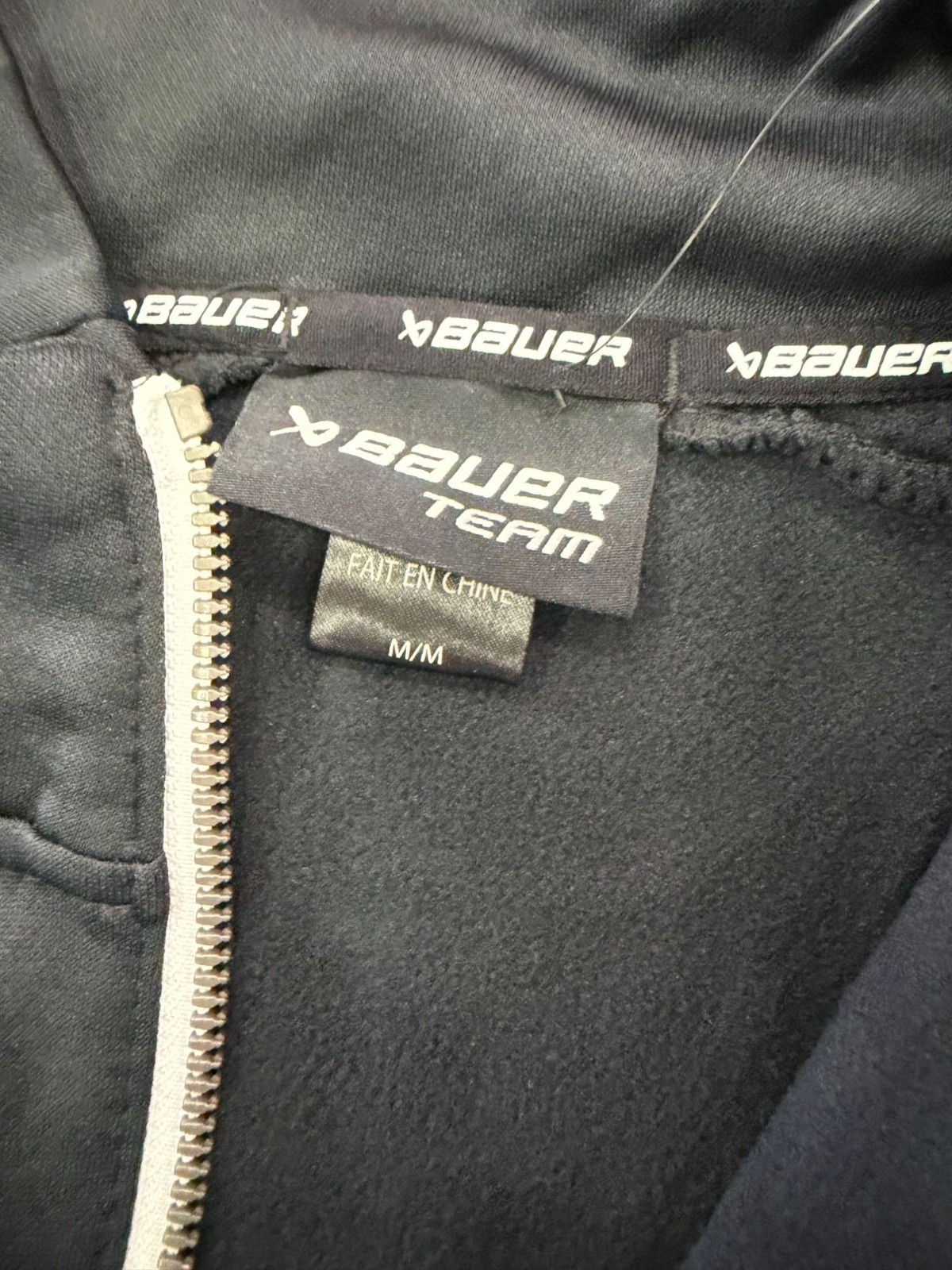 Bauer Team Black Half Zip Performance Fleece Pull… - image 6