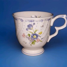 NIKKO Tableware blue Poeny Vanessa Gedeck Vintage 3 teilig Tasse Unter Teller
