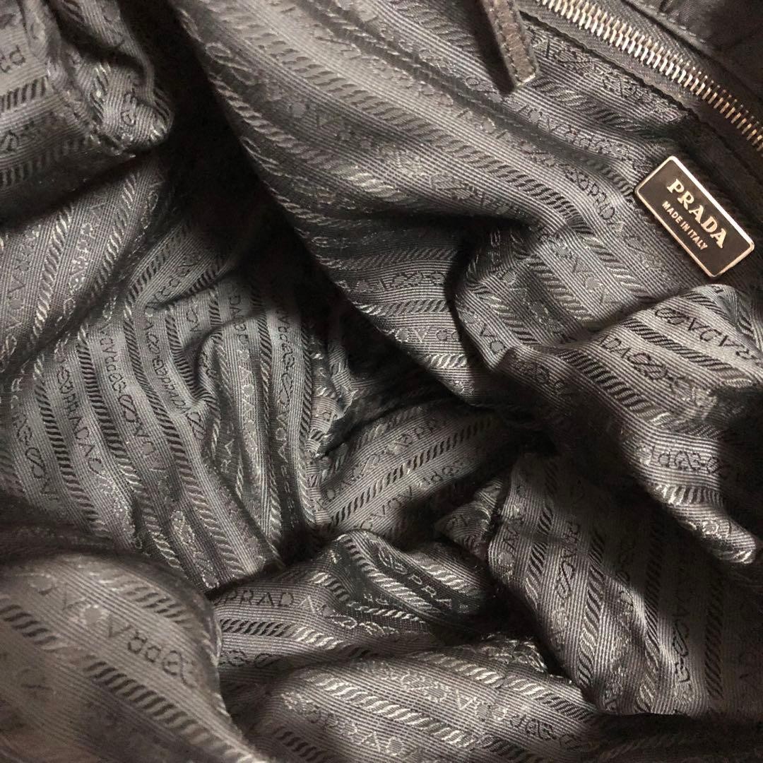 90s PRADA Leather Nylon Shoulder Bag thumbnail 6