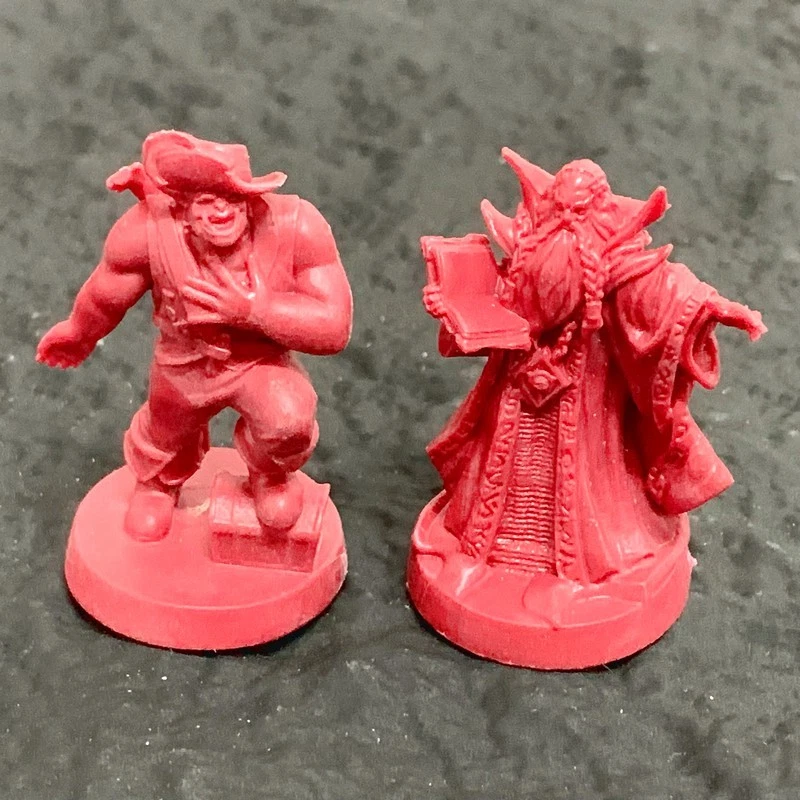 6pcs Mentor Dwarf Bard Druid Knight Hero Warriors Heroquest Board Game Minis Toy - Image 2 of 4