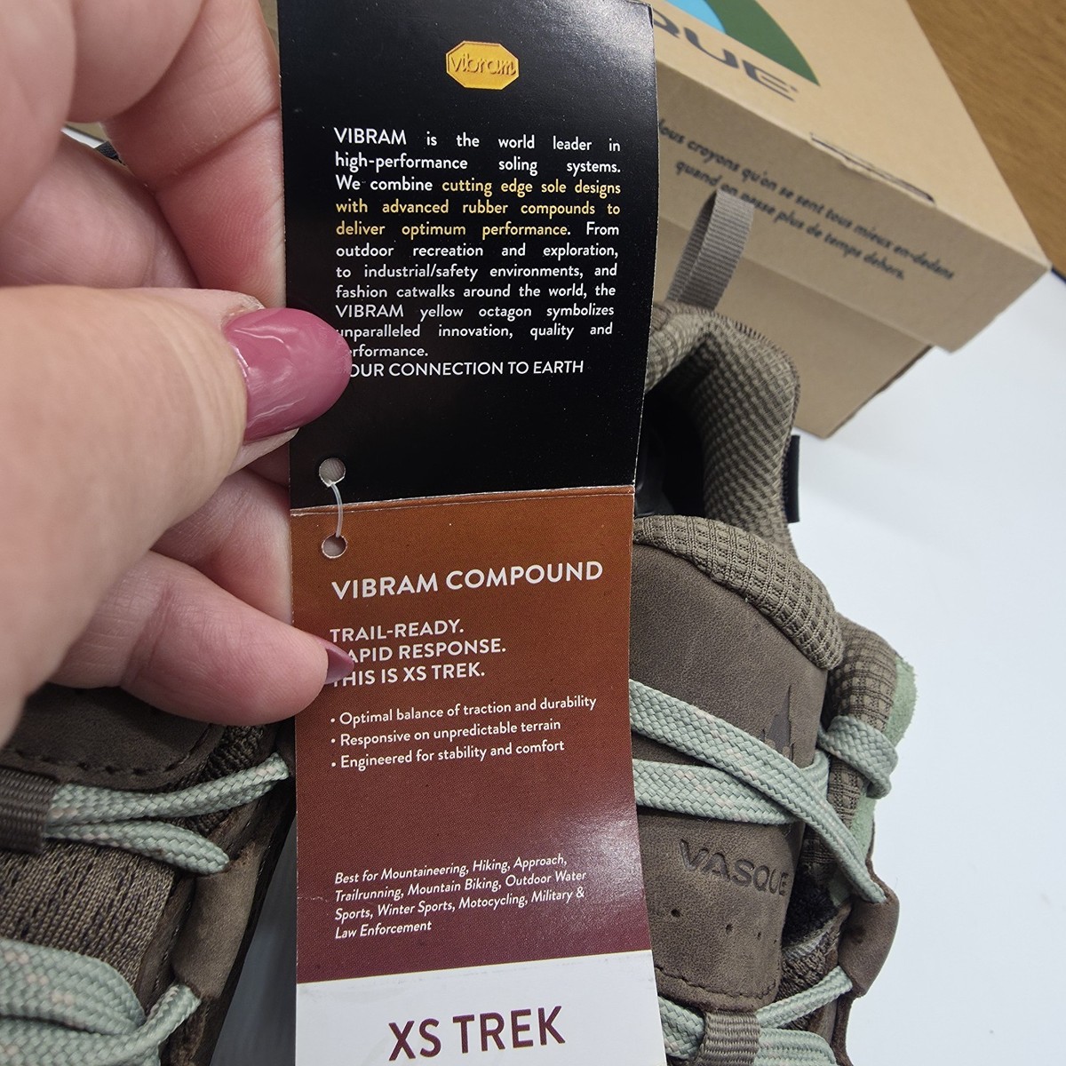 Scarpe Da Trekking Vasque Talus AT 7367 - Nuove In Scatola, Taglie Donna 7/7.5/8/9/10.5/11 US - Marrone Scuro