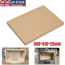 500*610*25mm Heat Proof Firebrick Vermiculite Fire Board Stove Brick Log Burner