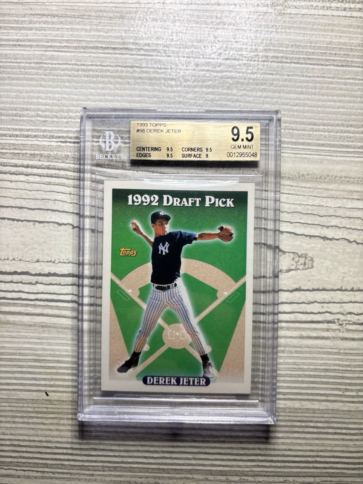 1993 Derek Jeter Topps Rookie Bgs 9.5! Check Out My Ebay for more Goats! view 3