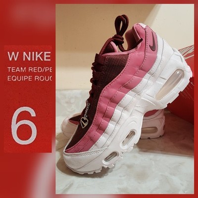 Women's Size 6 NIB Nike Air Max 95 Big Bubble Pink Valentine's Day