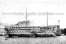 Pqq-42 Wooden Wall, Base Ship HMS Hibernia, Malta, Built 1904. Photo