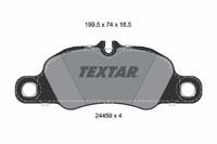 Textar Bremsbelagsatz, Scheibenbremse 2445901 FüR Porsche
