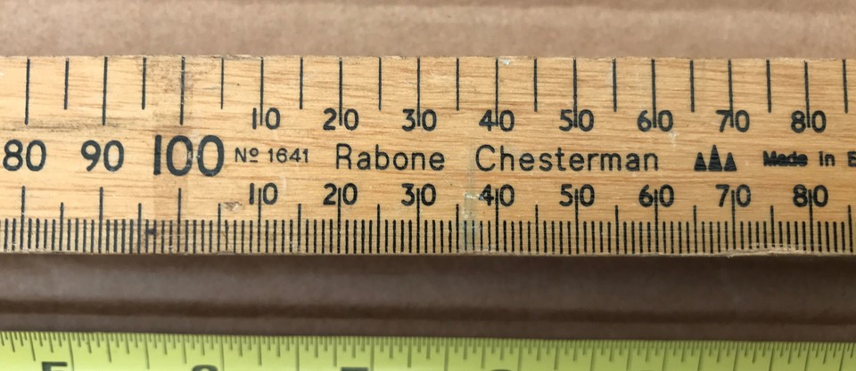 VINTAGE RABONE CHESTERMAN No:1641 SURVEYORS RULER ZIG-ZAG 2M | eBay UK