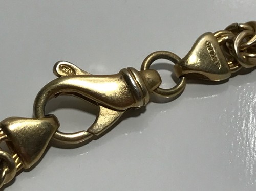 925 Sterling Silver Gold Vermeil Italy Byzantine Bracelet 6.75" - Picture 9 of 13