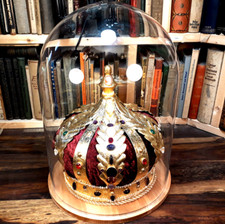 Krone, Renaissance, 24ct Gold, Silber, ca. 600ct Edelsteinbesatz, 400 Perlen,rar