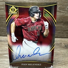 2023 Bowman Chrome Ivan Melendez Invicta Red Refractor Auto /5 #BIVA-IM (RC)