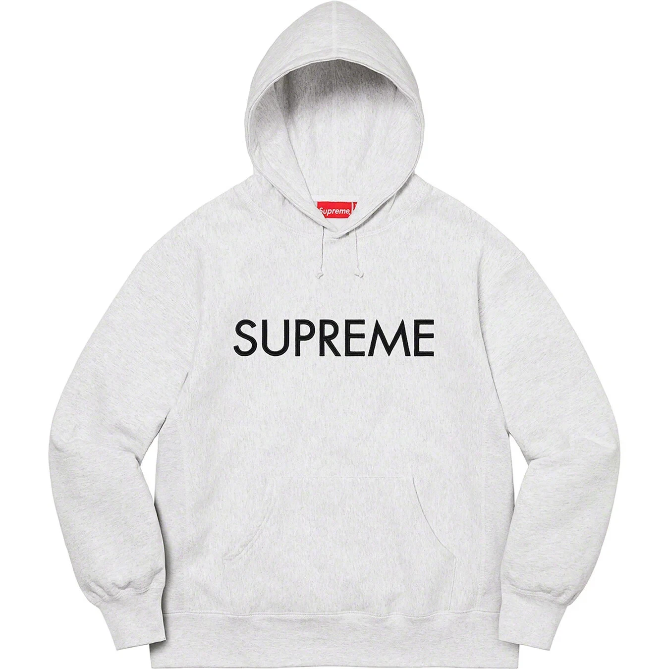 Sweat à capuche Supreme Capital gris cendre TAILLE M FW22SW69 NEUF