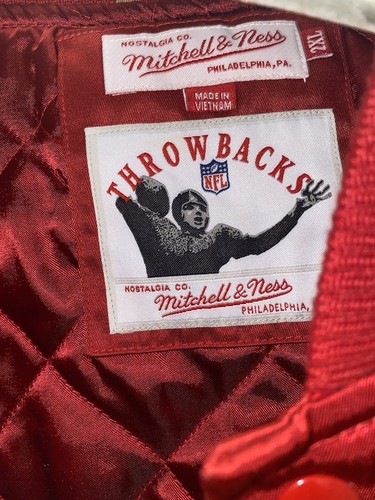 Giacca leggera in raso San Francisco 49ers Mitchell & Ness - ROSSO - Foto 3 di 5
