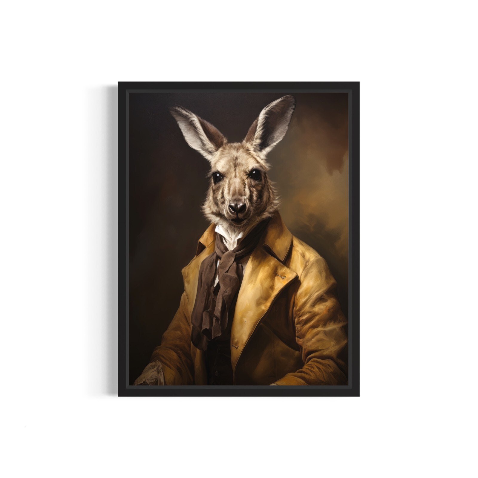 Kangaroo Classic Animal Vintage Photo Art Print Poster Wall Art Painting
