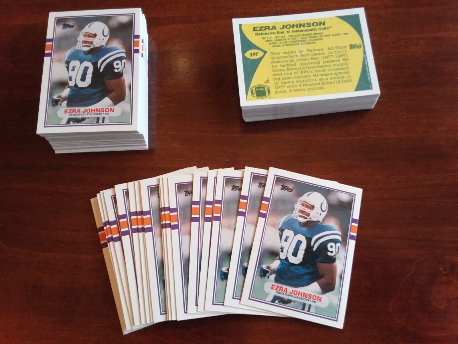 1989 Topps Traded #39T EZRA JOHNSON Lot of (10)