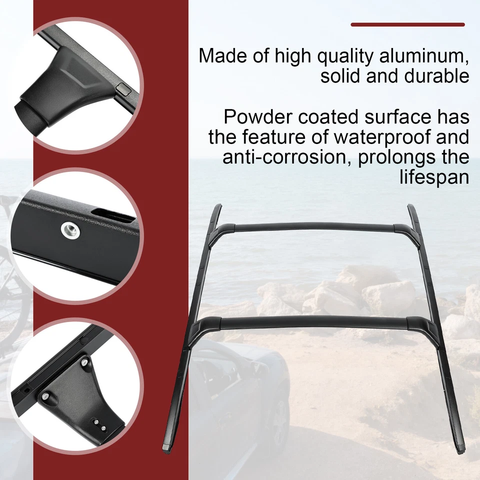 220LBS Roof Racks Cross Bar Side Rail Cargo Carrier For Mazda CX-5 CX5 2017-2025 Foto 4 de 4