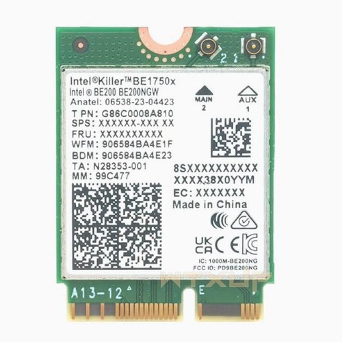 Dell Killer1750x 04R1J9 Intel BE200NGW Wireless WiFi6 Card BT5.4 Bluetooth NG...