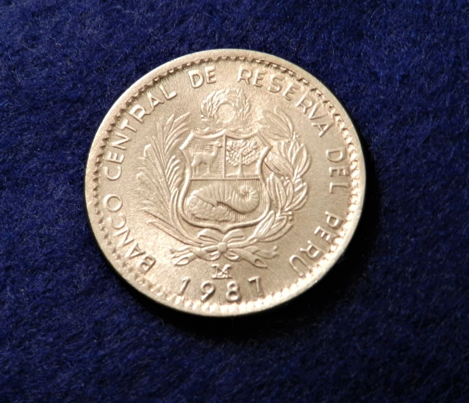 Perú Inti 1987 - Casa de la Moneda de Lima - Almirante Gris - Gran Moneda - Ver Fotos Foto 2 de 2