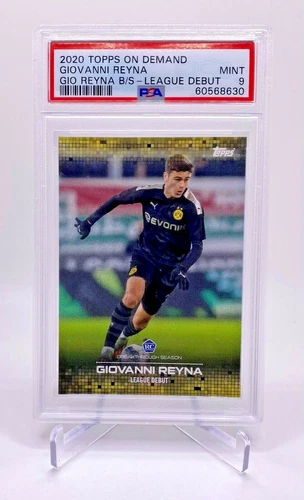 2020 Giovanni Reyna Topps On Demand Borussia Dortmund Rookie Card PSA 9 USMNT E