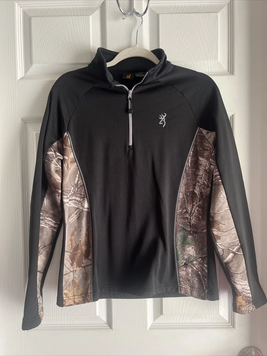 Camo half zip store pullover women's