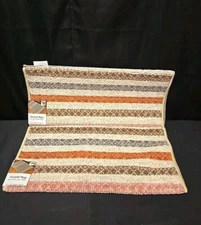 2pc Lot Of Scatter Accent Rugs W/Non Skid Latex Back 22" x 32" Each 100% Nylon