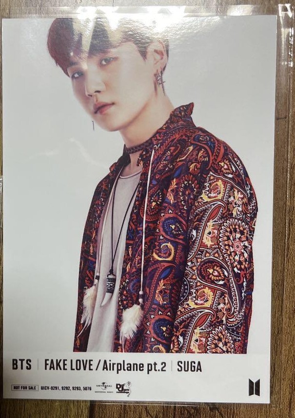 BTS V サイン入りフォトカード FAKE LOVE BTS V [ Love Yourself Tear ] Official Photocard, U Ver Fake