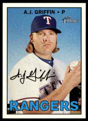 2016 Topps Heritage HN A.J. Griffin #565 Texas Rangers