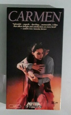 carlos saura  CARMEN  antonio gades / laura del sol VHS VIDEOTAPE media