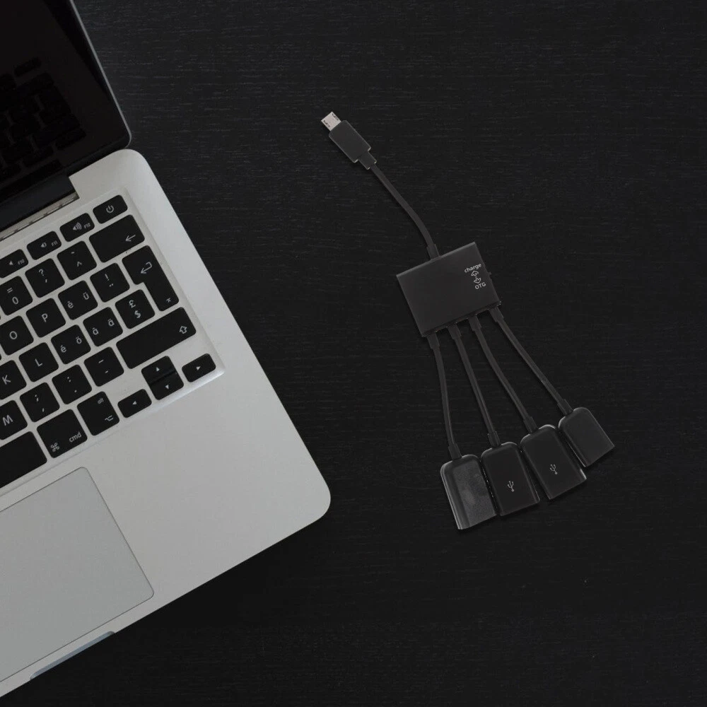 Multi-Port OTG Micro USB Hub for Smartphones and Tablets  