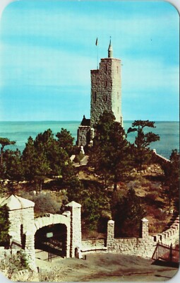 Postcard CO Will Rogers Shrine and Grounds Cheyenne Mountain Colorado c1950
