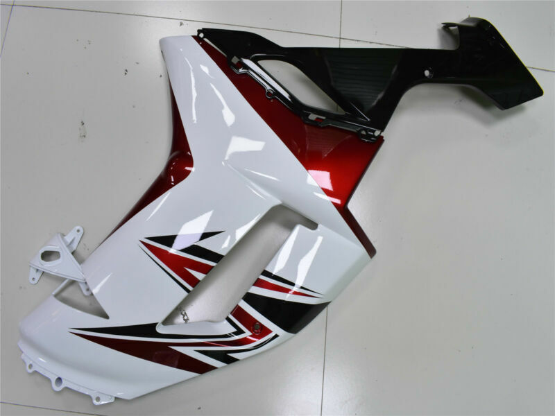 WOO Fit for Kawasaki ZX6R 636 2007 2008 Fairing White Red