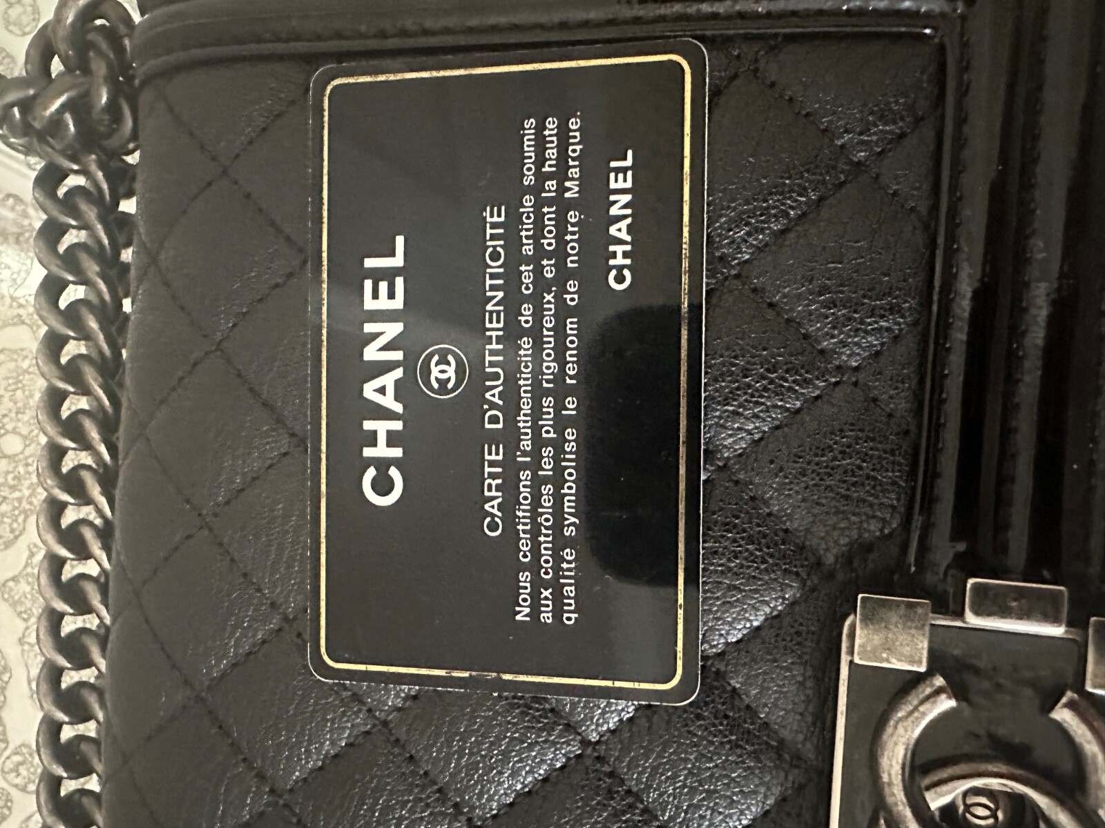 Chanel Black Medium Boy Bag With silver  Hardware RRP £6900 Authentic image 5