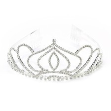 2.5  CRYSTAL RHINESTONE CROWN TIARA