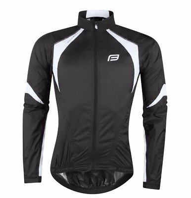 Force X53 leichte winddichte Herren Fahrradjacke schwarz weiß Größe L